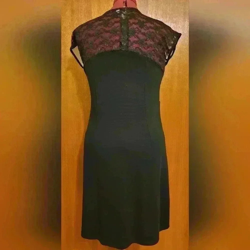 Variations | Beautiful Black & White Dress with Lace Detail, Size  M - Picture 4 of 8